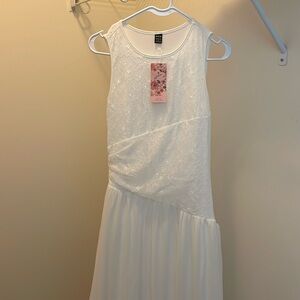 Shein white lacy dress